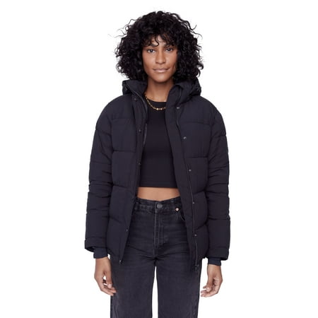 Alpine North, Forillon - Women's Vegan Down Recycled Short Quilted Puffer Jacket - Water Repellent, Windproof, Insulated Winter Jacket