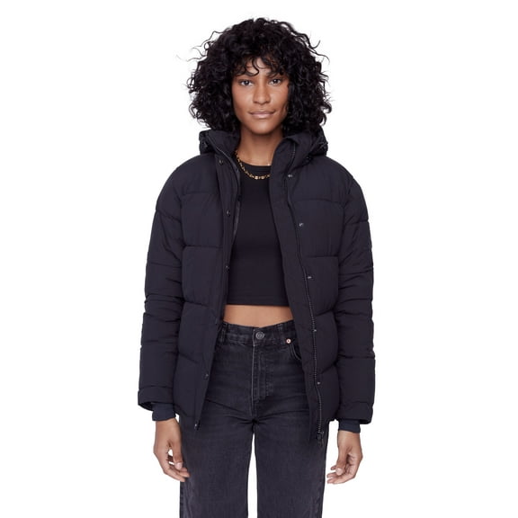 Alpine North, Forillon - Women's Vegan Down Recycled Short Quilted Puffer Jacket - Water Repellent, Windproof, Insulated Winter Jacket