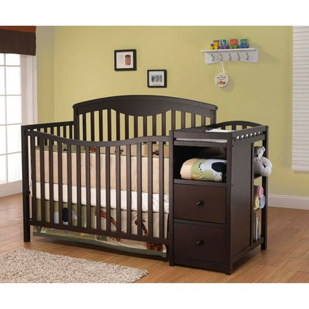 Sorelle Presley 4 In 1 Crib Changer Combo Espresso Walmart Com