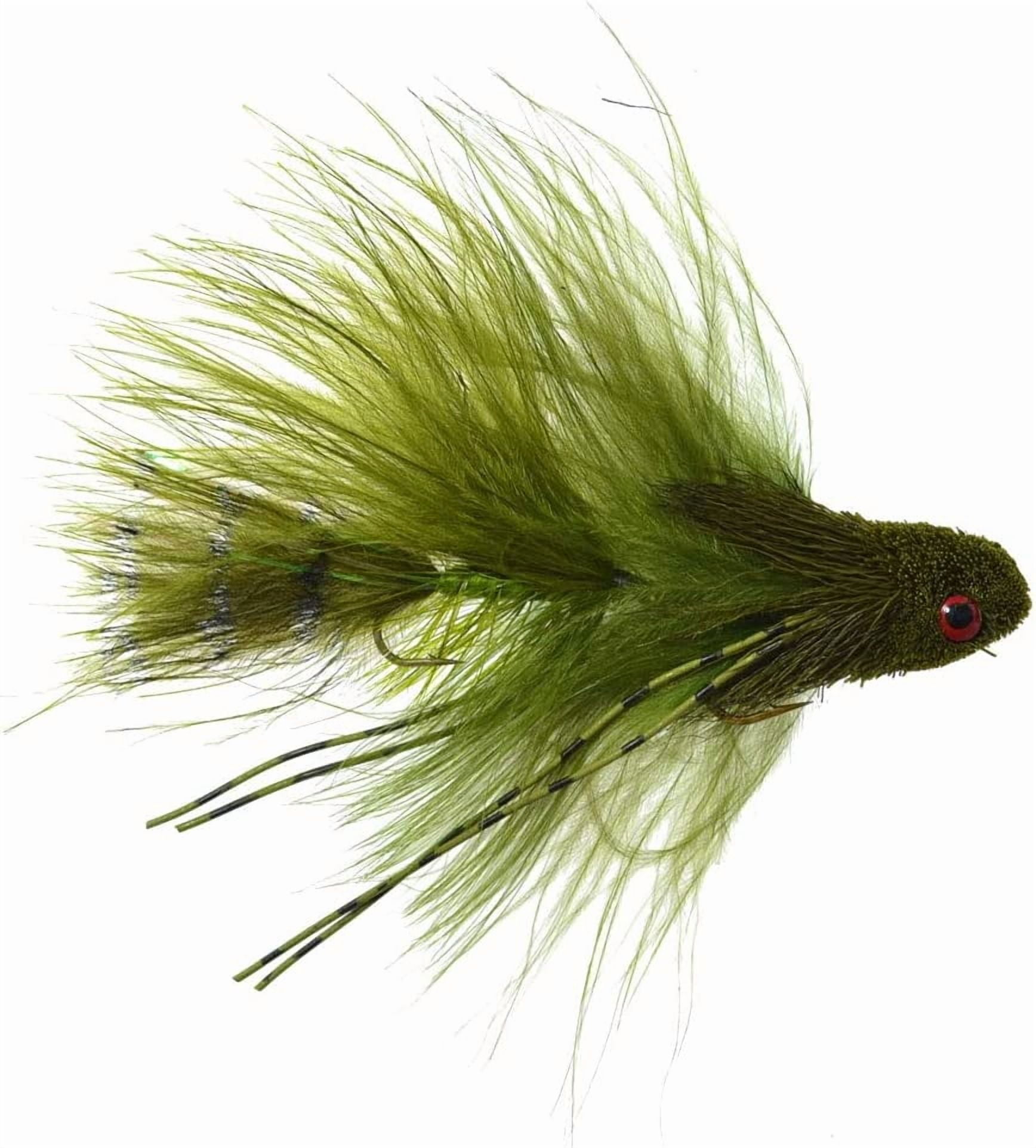 The Fly Fishing Place Mini Dungeon Articulated Streamers Collection Trout Bass Stinger Fly Fishing Flies - Set of 4 Hook Size 6