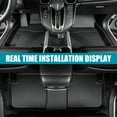 thumbnail image 2 of All-Weather TPE Rubber Black Car Floor Mats Compatible With17-20 Hyundai Elantra No Fit GT, 2 of 4