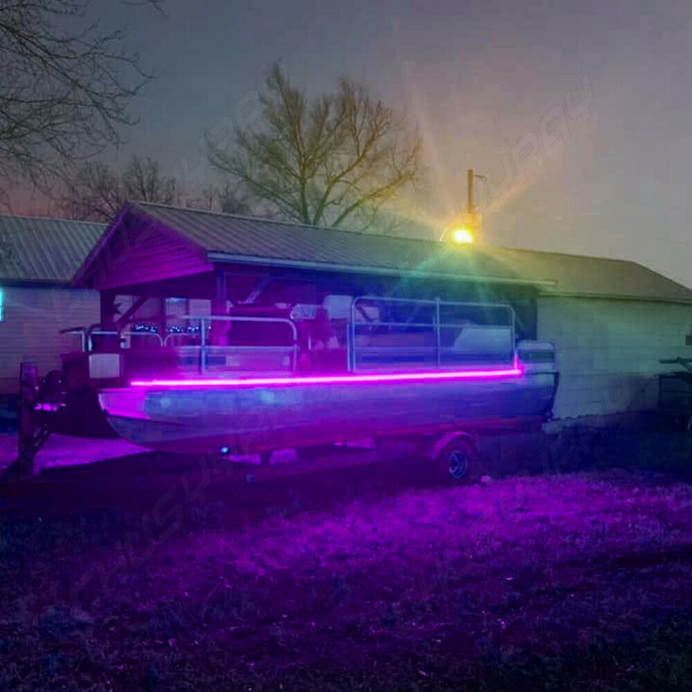 Purple UV Ultraviolet LED Strip Light 3528 SMD 5m 16.4ft Waterproof Boat Car Blacklight