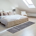 thumbnail image 5 of Ottomanson Non-Slip Hallway Runner Rug 1'10" x 7' Perfect for High Traffic Areas, Gray Boho, 5 of 8