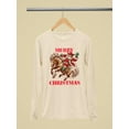 thumbnail image 3 of Cowboy Santa Xmas - Merry Christmas Women's Long Sleeve, 3 of 4