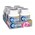 thumbnail image 2 of Extra White Bubblemint Sugarfree Chewing Gum Bottle 46 Pieces (pack of 6), 2 of 2