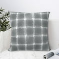 thumbnail image 6 of YFYANG Square Decorative Throw Pillow Case (Without Pillow Insert), Grey Abstract Watercolor Plaid Bedroom Sofa Car Cushion Cover, 24"x24", 6 of 9