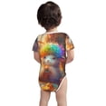 thumbnail image 3 of Xecao Rainbow Lamb Breakfast Pattern Baby Climbing Bodysuit Short Sleeve Onesie Unisex 0-12 Months Baby Shirt Newborn Outfits Crotch snap design-6 Months, 3 of 6