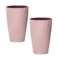 thumbnail image 2 of 2pcs Home Tooth Mug Portable Gargle Cup Simple Toothbrush Cup Travel Toothbrush Holder (Pink), 2 of 7