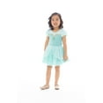 thumbnail image 4 of Disney Princess Toddler Girls Jasmine Cosplay Tutu Dress with Ruffle Sleeves, Sizes 12M-5T, 4 of 7