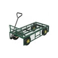 thumbnail image 3 of EastVita 900 LBS Garden Dump Cart With Removable Sidewalls Heavy Duty Steel Dump Wagon With 180 Degrees Celsius Swivel Handle and 10-Inch Tires Yard Cart Utility Wheelbarrow For Backyard Farm, 3 of 4