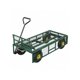 thumbnail image 3 of 900 lbs heavy - duty steel garden dump cart con removable sidewalls, 180 - degree swivel handle y 10 - pulgada tires: utility yard cart para backyard farms, 3 of 4