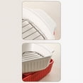 thumbnail image 4 of Household Ceramic Grill Pan with Oil Draining Net Double Ear Baking High Value Baked Rice Pan Can Be Oven Steam Pan, 4 of 6