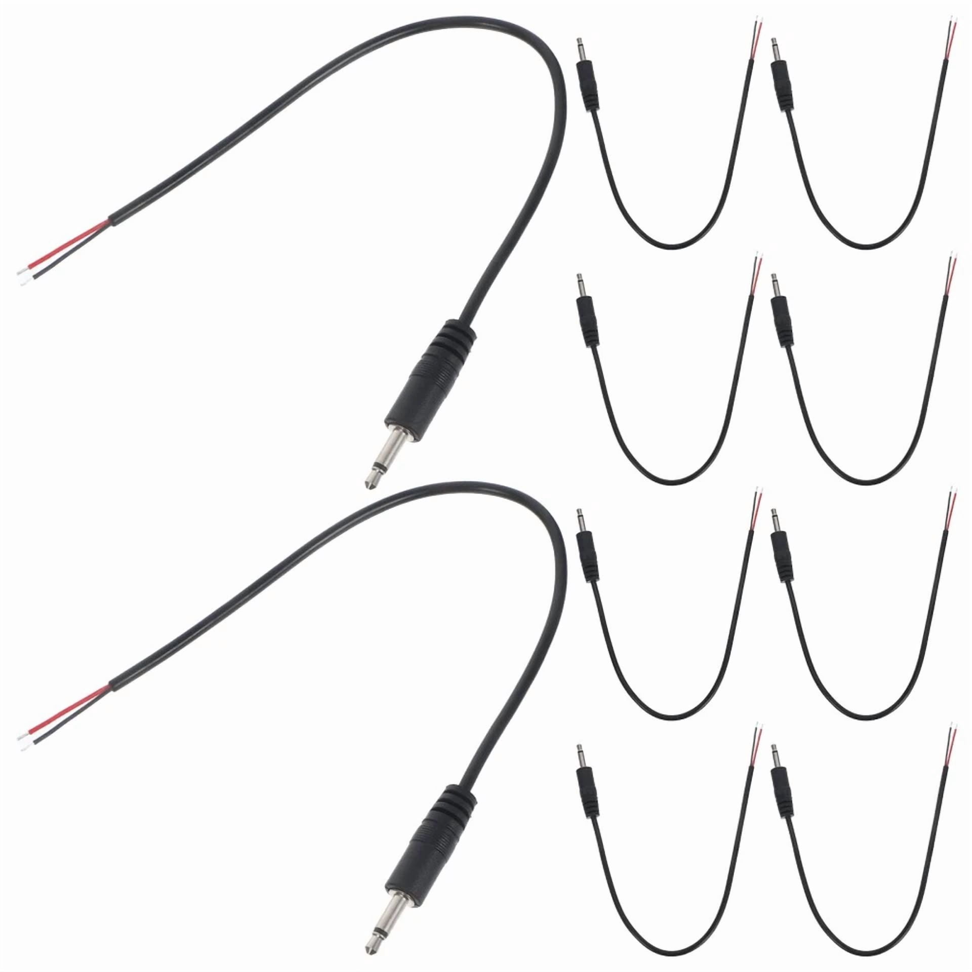 10 Pcs 3. 5Mm Plug Bare Wire Converter Mic Jack Speaker Audio Cable