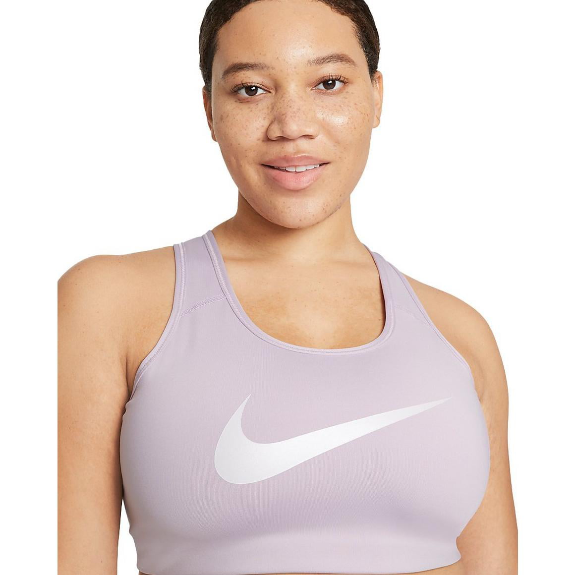 Nike Women's Swoosh Icon Clash Medium-Support Non-Padded Graphic