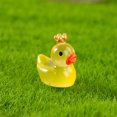 thumbnail image 3 of Ovzne Glowing In-The-Dark Duckling Doll - 2X1.7Cm Resin Small Ornament, Fish Tank Decoration, Moss Tank Accessory, Cute Mini Figurine For Diy Home Decor, 3 of 5