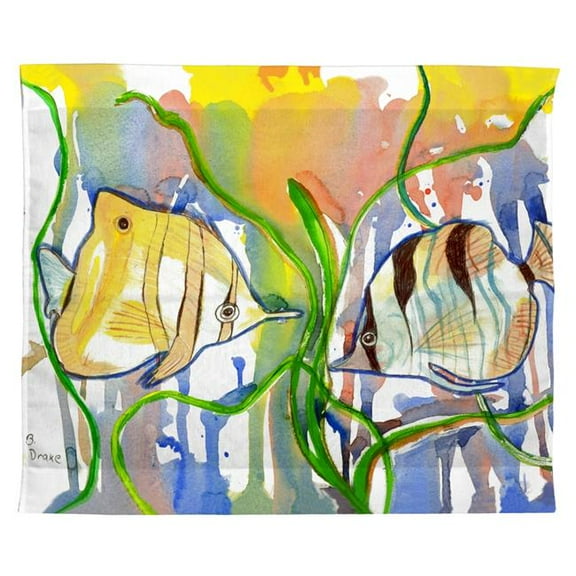 Betsy Drake TP305 24 x 30 in. Angelfish Outdoor Wall Hanging