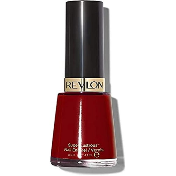 Revlon Nail Enamel, Chip Resistant Nail Polish, Glossy Shine Finish, In Red/Coral, 730 Valentine Red, 0.5 Oz