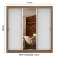 thumbnail image 3 of Ropero Closet Madesa Lyon Plus 3 Puertas 1 con Espejos M/B, 3 of 5