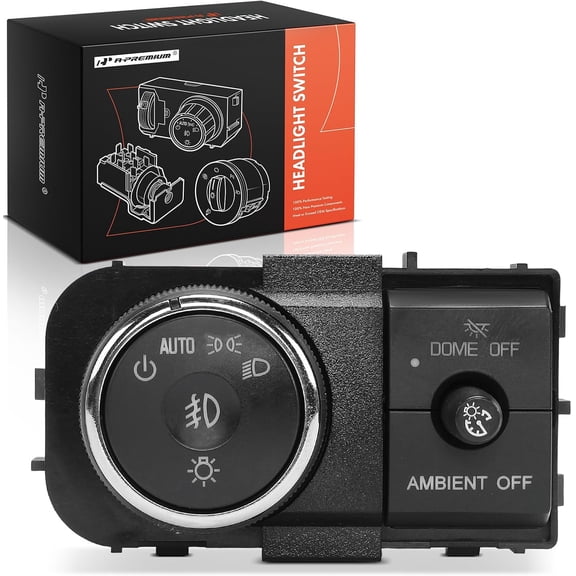 A-Premium Headlight Switch Instrument Panel Headlamp Dimmer Switch Compatible with Chevrolet Traverse 2013-2017 & Buick Enclave 2008-2014