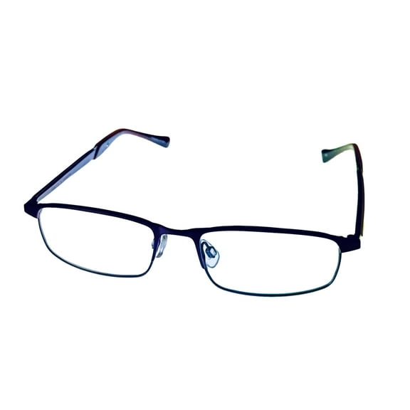 Lucky Mens Ophthalmic Purple Soft Rectangle Metal Frame. Fortune 52mm