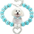 thumbnail image 2 of Zhuge Blue S Sparkling Rhinestone Pet Collar, Birthday Gift for Dogs & Cats,1 Pc, 2 of 3