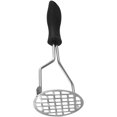 thumbnail image 3 of Stainless Steel Mashed Garlic Masher Crush Kitchen Tool Black Handle with Hole for Hanging, 3 of 5