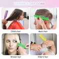 thumbnail image 2 of 3 Pieces Barber Combs Clipper Combs Flat Top Clipper Combs Hair Cutting Combs for Clipper-cuts and Flattops (Yellow, Green, Purple), 2 of 4