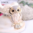 thumbnail image 2 of Big Owl Brooches For Wedding Bouquet Vintage Wedding Hijab Scarf Pin Up Buckle Femininos Brooches Couple Collar Jewelry Pins, 2 of 4