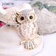 thumbnail image 2 of Big Owl Brooches For Wedding Bouquet Vintage Wedding Hijab Scarf Pin Up Buckle Femininos Brooches Couple Collar Jewelry Pins, 2 of 4