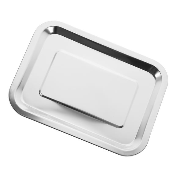 CTIRCHIU Stainless Steel Small Baking Tray for Toaster Oven with Thickened Surface Plated Silver Oven Pan