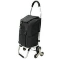 thumbnail image 6 of Shopping Stair Trolley with Wheels,Trolley Black Foldable Shopping Cart,Removable Shopping OxWaterproof Bag,Stainless Steel Triangular Wheels, Black,, 6 of 19
