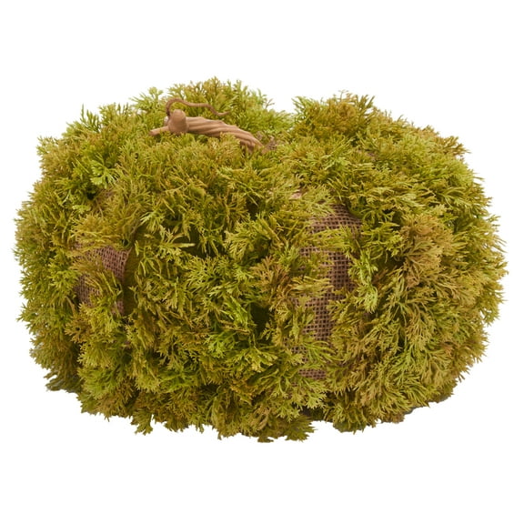 SAFAVIEH Faux 10 Inch Moss Pumpkin, Green