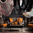thumbnail image 5 of Black Scary Party Door,72x30In Party Cheesecloth Fabric Decorations for Indoor,QZS Outdoor,Festival Decorations for Yard,Home,Pathway,6Pack, 5 of 6