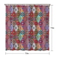 thumbnail image 5 of Waterproof Bohemian Shower Curtain 72x72 Inch Boho Style Polyester Unique Shower Curtain for Bathroom Hotel Home Decor with 12 Plastic Hooks, 5 of 5