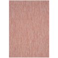 thumbnail image 2 of Safavieh Courtyard Collection Red and Beige Indoor/Outdoor Square Area Rug, 6'7' Square, 2 of 7