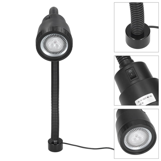 Luz de Trabajo Magnética LED 3W Led Cuello de Cisne Flexible con Base Magnética Ajustable para Iluminación Industrial ANGGREK Otros