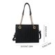 thumbnail image 2 of Bolso de hombro con diseño de piedra para mujer, bolso cruzado de cuero PU, bolso con cadena (negro), 2 of 3