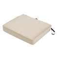 thumbnail image 1 of Classic Accessories Montlake FadeSafe Water-Resistant Patio Chair Seat Cushion, 21 x 19 x 3 inch, Antique Beige, 1 of 1
