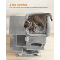 thumbnail image 4 of Feandrea Cat Tree, 44.1-Inch Cat Tower for Indoor Cats, Multi-Level Cat Condo with Scratching Posts, Perches, Hammock and Cave, Light Gray UPCT261W01, 4 of 8
