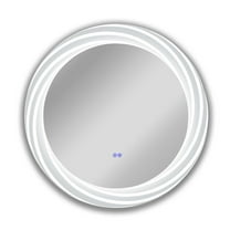CHLOE Lighting Back Lit Round TouchScreen LED Mirror 3 Color Temperatures 3000K-6000K 30" Wide