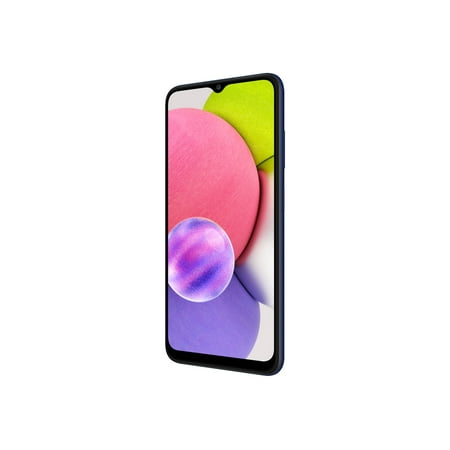 Samsung Galaxy A03s - 4G smartphone - RAM 3 GB / Internal Memory 32 GB - microSD slot - LCD display - 6.5" - 1600 x 720 pixels - 3x rear cameras 13 MP, 2 MP, 2 MP - front camera 5 MP - Cricket - blue