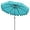 Turquoise, variant on PetFurnishn 9 FT Ruffled Patio Umbrella Outdoor Umbrella with Push Button Tilt, Crank, 8 Ribs, Fade-resistant Canopy, Heavy-Duty Market Table Umbrella for Yard Garden Pool-Brown