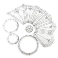 thumbnail image 1 of xinxixnxx 5PCS Acrylic Quilting Template Set Sewing Machine Ruler DIY Hand Type 1, 1 of 1