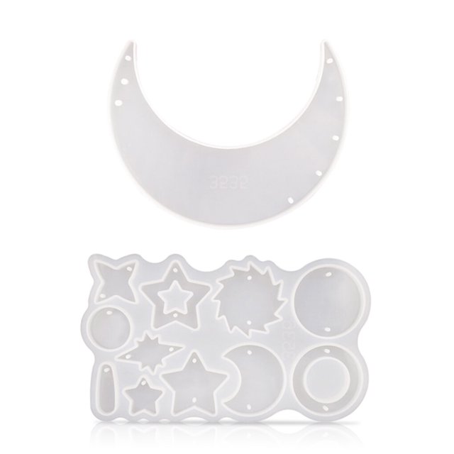 Bearachild Molde de carillón de viento en forma de estrella DIY, moldes colgantes para el hogar, molde de decoración de pared de modelado, Type2 NO2