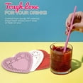 thumbnail image 6 of 4E's Novelty , 50 pack Pink Heart Shaped Straws & Doilies, Individually Wrapped, 6 of 8