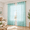 Aqua-52"W x 96"L (Pack of 2), variant on Sheer Curta84 Inches Long For Living Room Bronze Grommet Elegant Luxury Faux Silk Semi Voile Modern Window Bedroom Dining Set 2 P