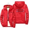thumbnail image 1 of Martini Racing Men's Coat Thin Sunscreen Skin Zipper Hooded Windbreaker Sports Pilot Jacket Beach Parkas Cycling Tops Plus Size, 1 of 5