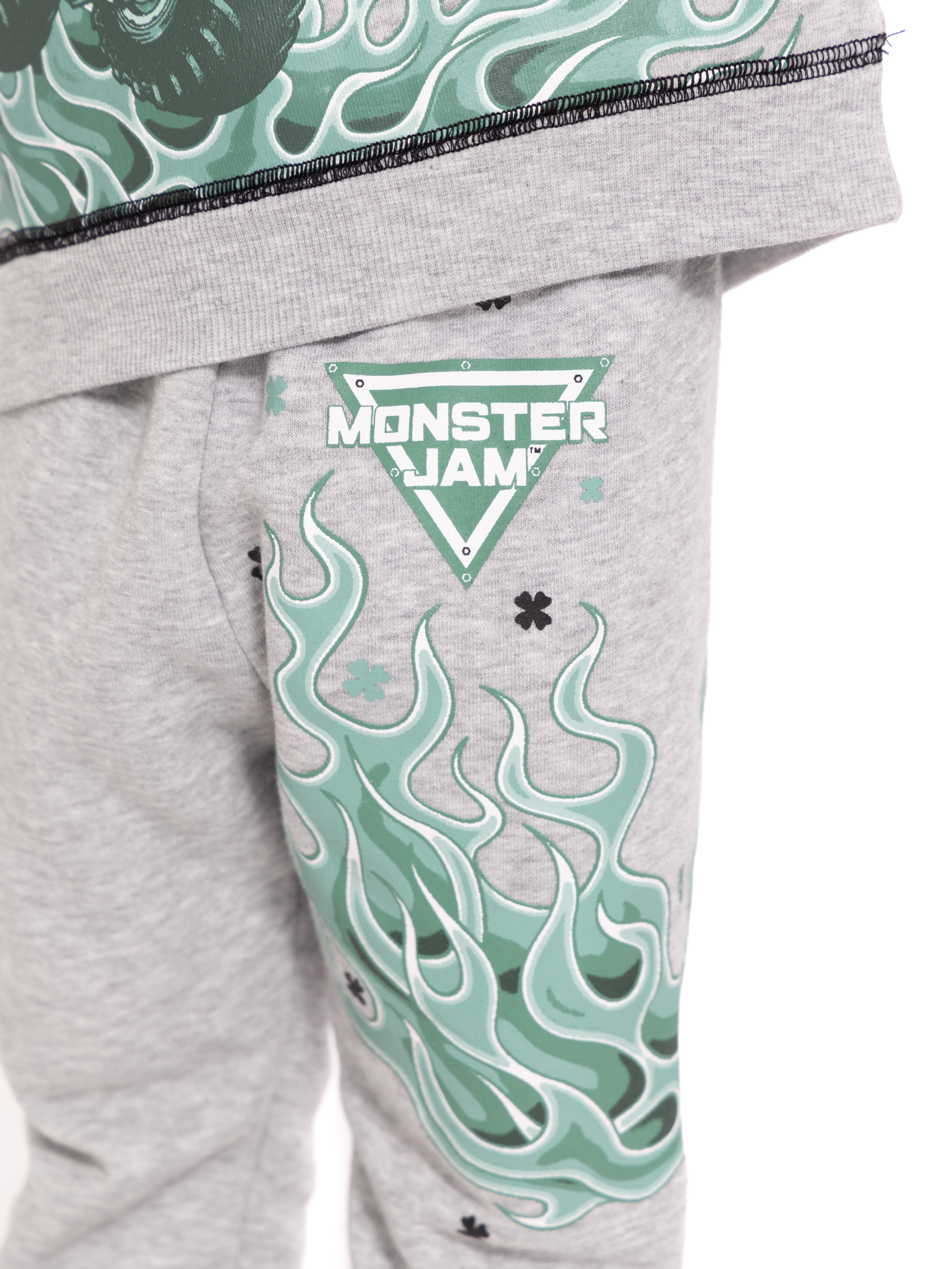 St Patrick’s Day Monster Jam Toddler Boys Graphic Sweatshirt and Sweatpants Set, 2-Piece, Sizes 12M-5T