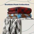 thumbnail image 6 of Merino Wool Blanket - Soft Warm Thick Washable Large Bed Couch Camping Outdoor Travel Throw Blanket All Weather, Plaid Grey 79X63, 6 of 6
