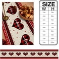 thumbnail image 6 of Newhomestyle Valentine's Day Love Heart Table Runner 13 x 72 inch Valentine Love Red Black Buffalo Plaid Heart Linen Table Runner Non-Slip Dresser Scarves, 6 of 9